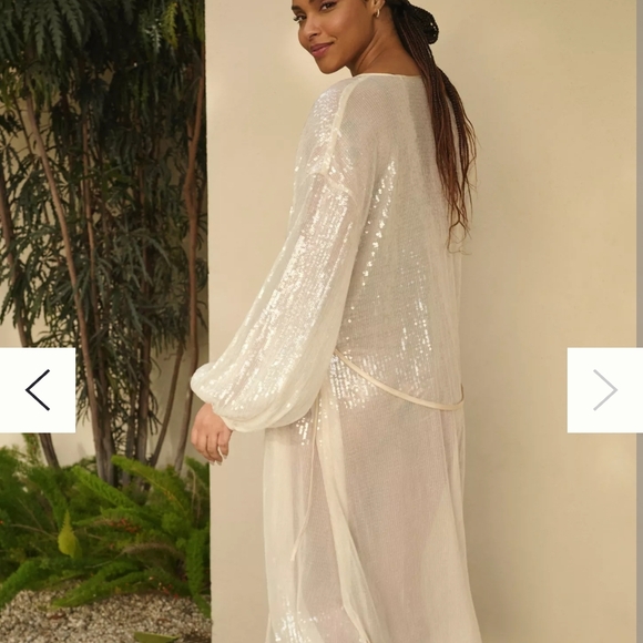 Hutch Cream Sheer Swim Coverup - Picture 6 of 10